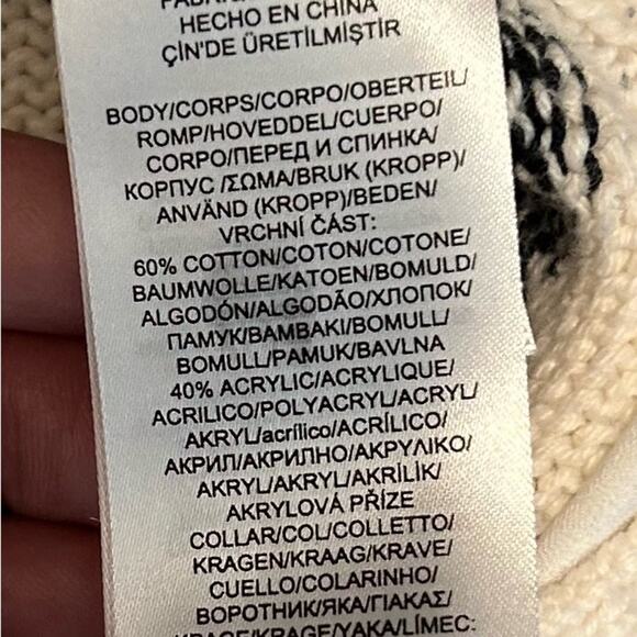 Lauren Ralph Lauren ivory striped nautical fisherman dickie sweater. Size XL/16 - Picture 6 of 6